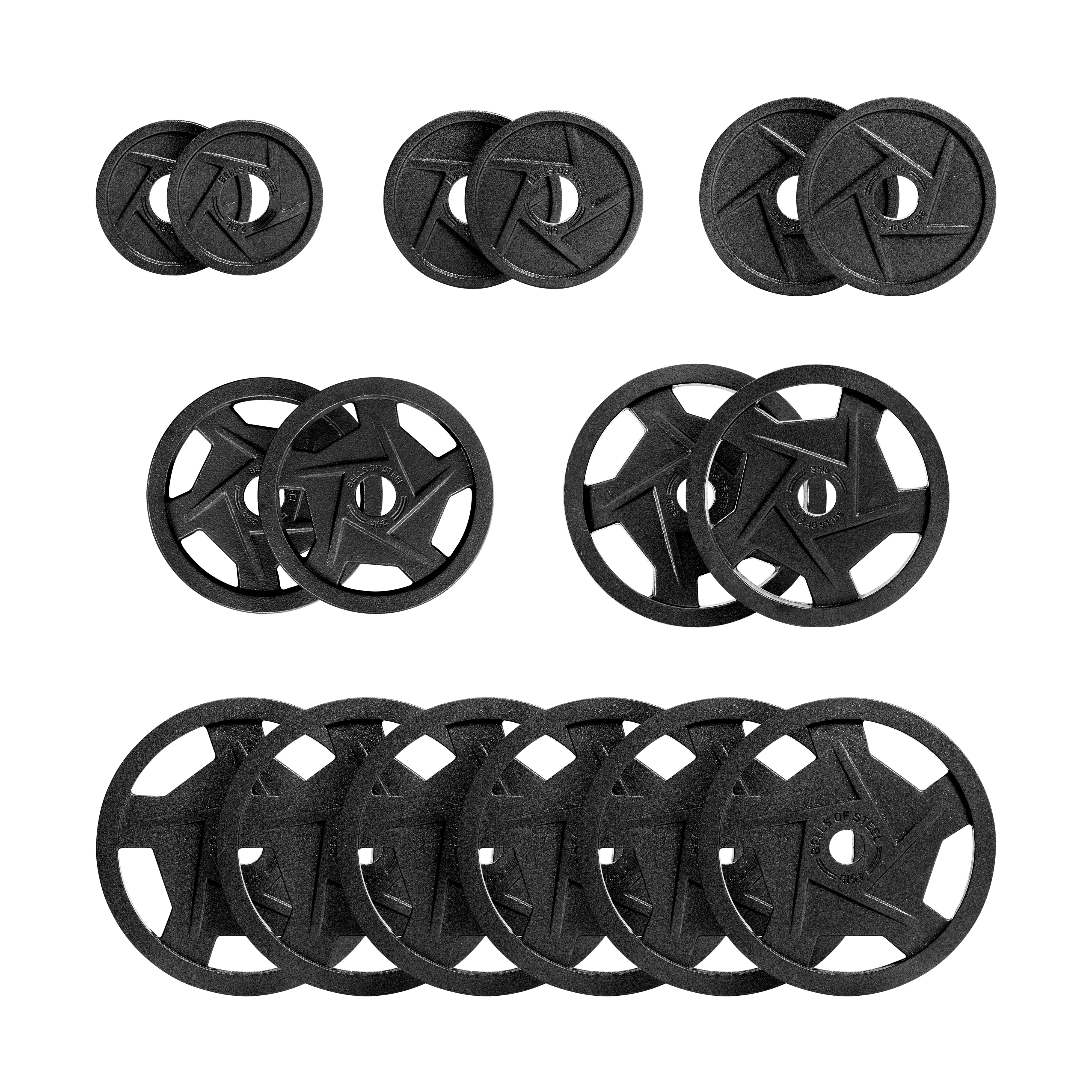Black Mighty Grip Olympic Weight Plate Sets - Image 13