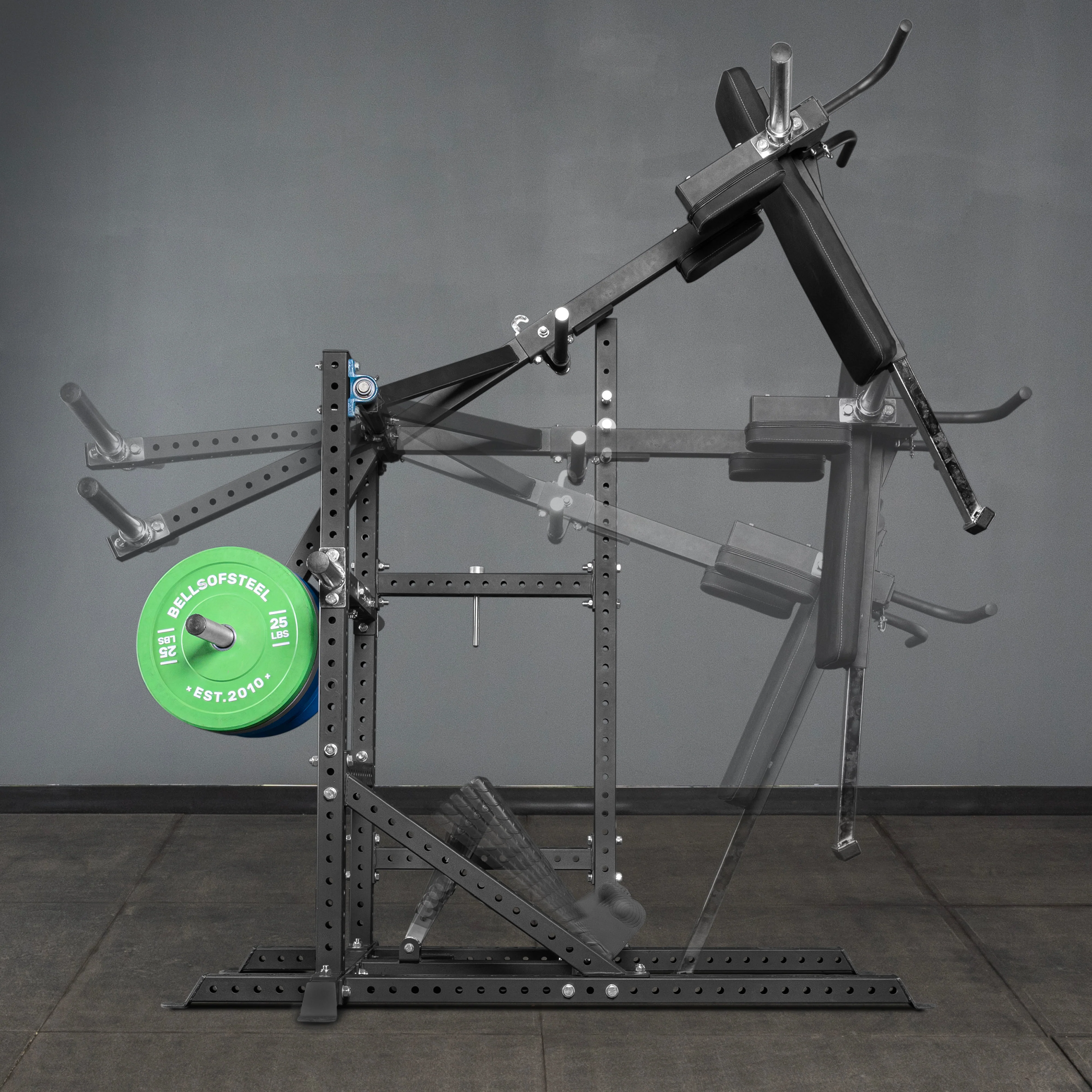 Pandemonium Squat – 3-in-1 Pendulum Squat / Calf Press / Viking Press Machine - Image 14