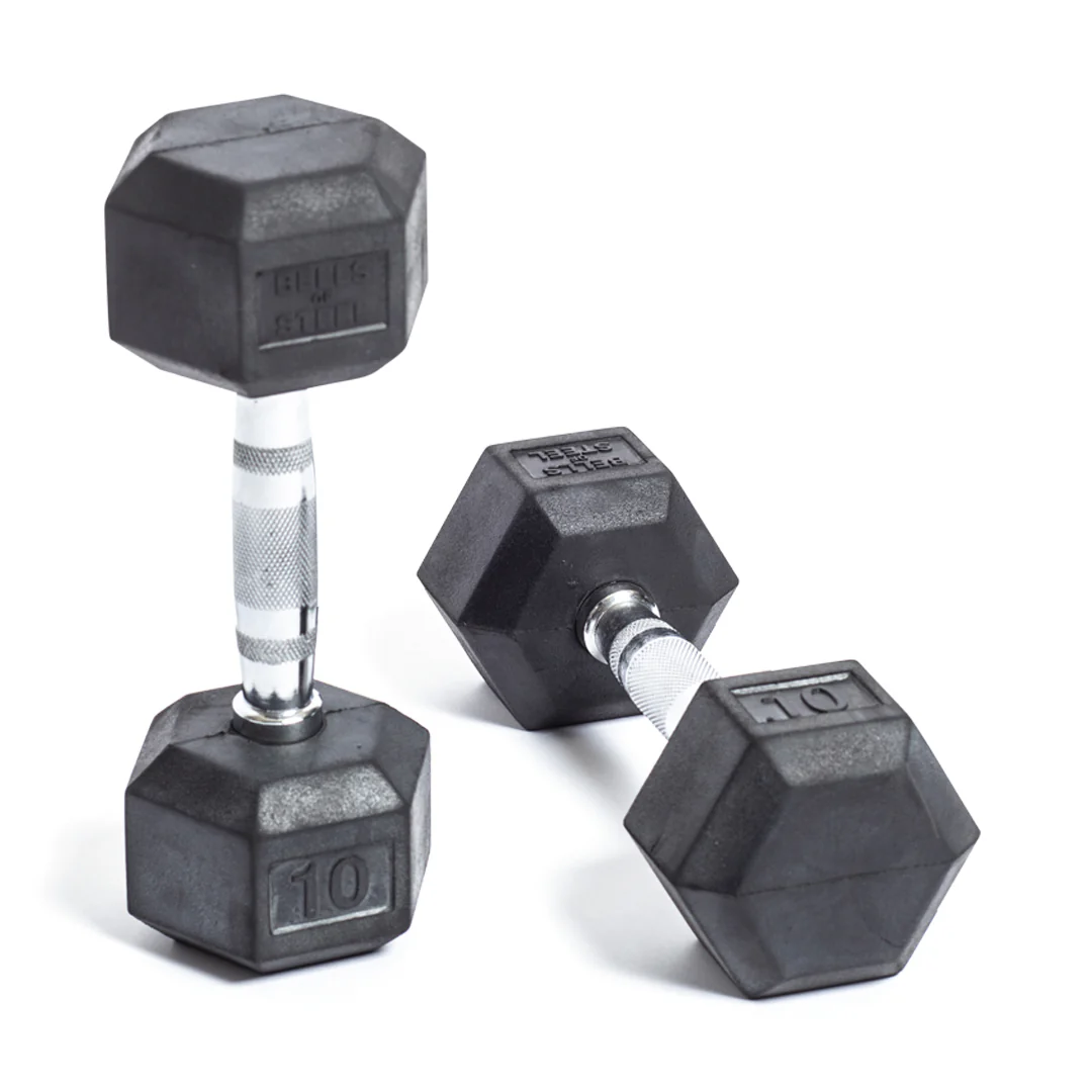 Ergo Rubber Hex Dumbbells - Image 12