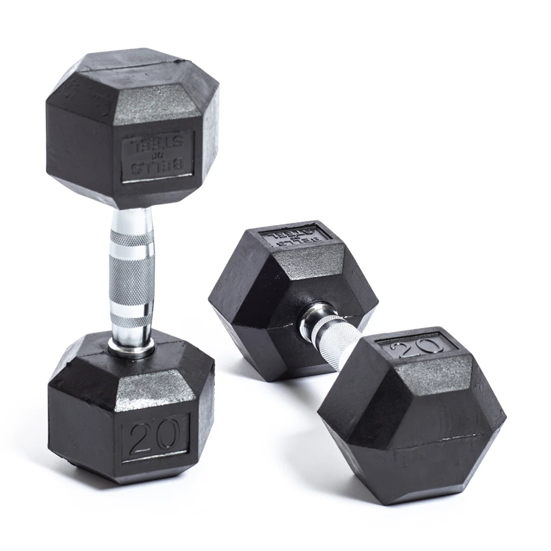 Ergo Rubber Hex Dumbbells - Image 16